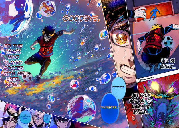 Manga panel colouring